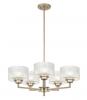 MORENO 5 LIGHT ANTIQUE SILVER PENDANT